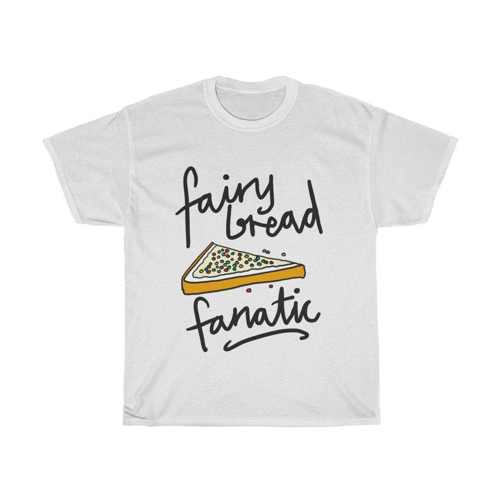 Fairy Bread T Shirt, Funny Fairy Bread Tee with Quote Fairy Bread Fanatic, Fairy Bread Shirt with Fairy Bread Print for Fairy Bread lovers