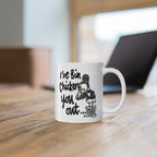 Valentine's Day Bin Chicken Mug - Australian Bin Chicken Mug with quote "I've Bin Chicken You Out" - Aussie Ibis bird and garbage bin!