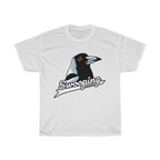Swooping Magpie T-Shirt with Magpie Quote, Magpie Swooping Tee Based Funny Magpie Meme, Swooping Spring Season Magpie Tee