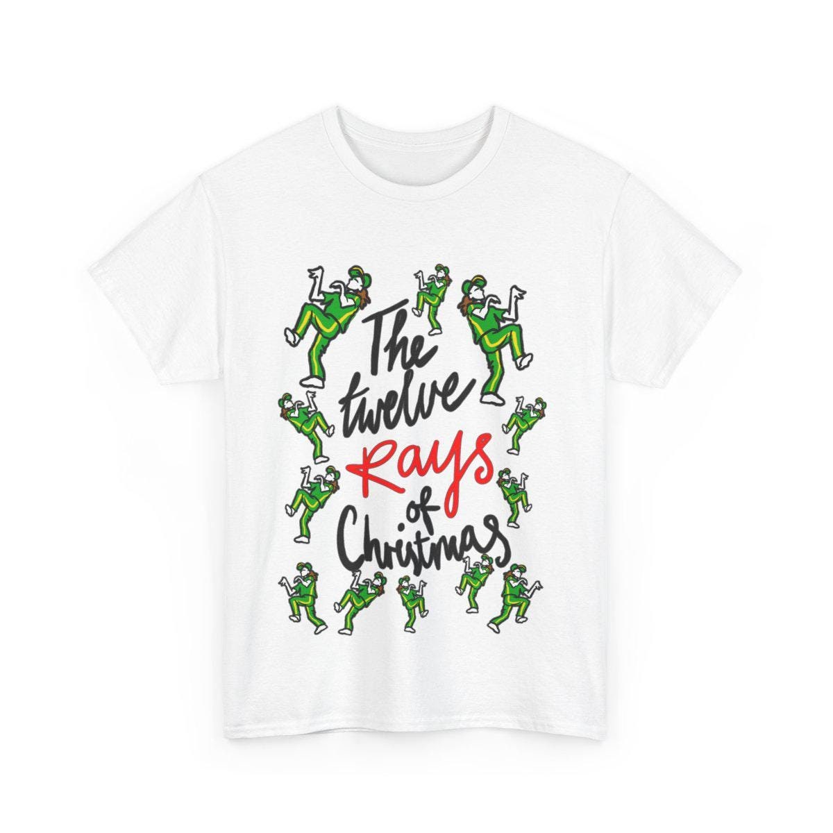 Funny Breakdance Australian Christmas  T-Shirt with Quote "The Twelve Rays of Christmas" Funny Australian Breakdancer Tee!