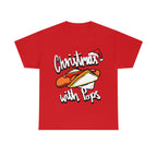 Aussie Christmas with Pops Sausage Sizzle T-Shirt, Aussie Snag T-Shirt for Lovers of Sausage Sizzles & Pops! BBQ Australian Christmas Tee