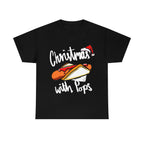 Aussie Christmas with Pops Sausage Sizzle T-Shirt, Aussie Snag T-Shirt for Lovers of Sausage Sizzles & Pops! BBQ Australian Christmas Tee