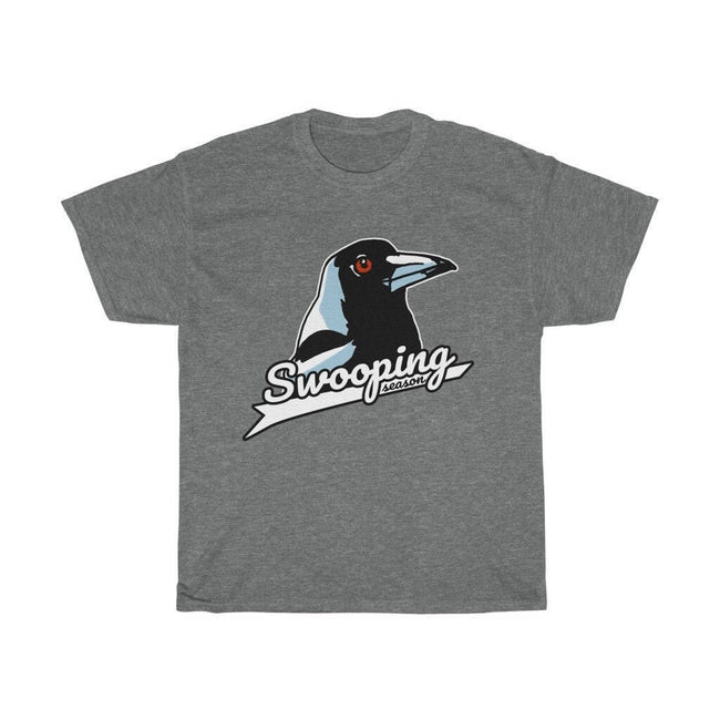 Swooping Magpie T-Shirt with Magpie Quote, Magpie Swooping Tee Based Funny Magpie Meme, Swooping Spring Season Magpie Tee Hover Image
