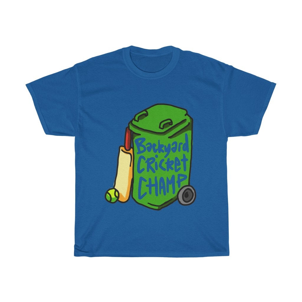 Backyard Cricket Shirt, Funny Australian Cricket themed Shirt for Cricket Players that love playing backyard cricket!
