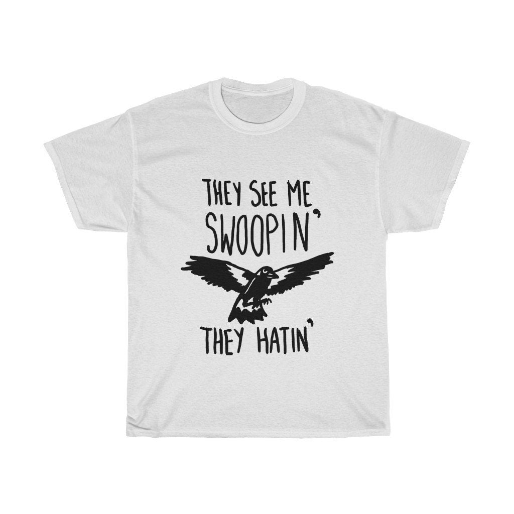 Funny Magpie T-Shirt with Magpie Quote, Australian Magpie Tee with Rap Based Quote, Hip Hop Australian Tee with Swooping Magpie Bird
