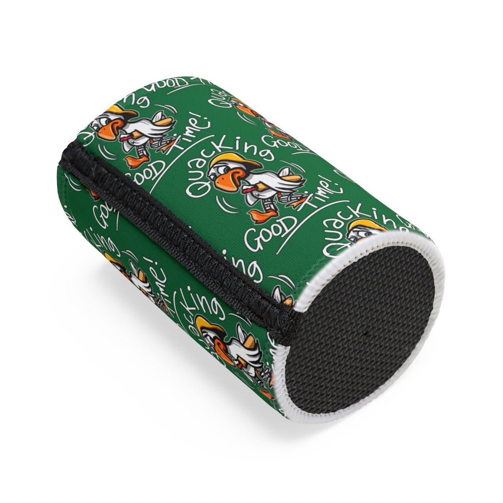 Funny Cricket Stubby Cooler, Australian Duck in Cricket Beer Cosie for Cricket Players that score ducks for the Aussie cricket player or fan