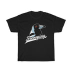 Swooping Magpie T-Shirt with Magpie Quote, Magpie Swooping Tee Based Funny Magpie Meme, Swooping Spring Season Magpie Tee