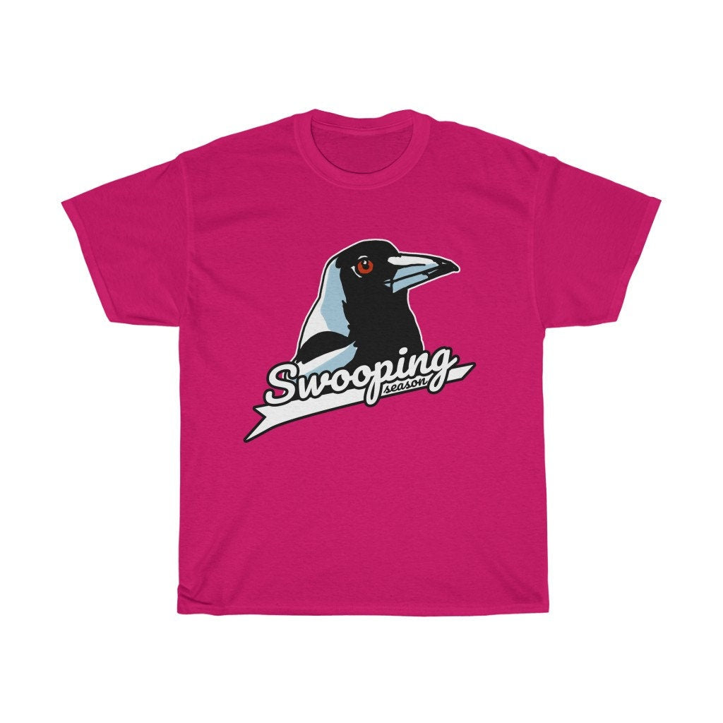 Swooping Magpie T-Shirt with Magpie Quote, Magpie Swooping Tee Based Funny Magpie Meme, Swooping Spring Season Magpie Tee