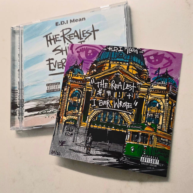 E.D.I. Mean (of The Outlawz) - The Realest $#!t I Ever Wrote (2026) (Limited Melbourne Edition CD) Hover Image